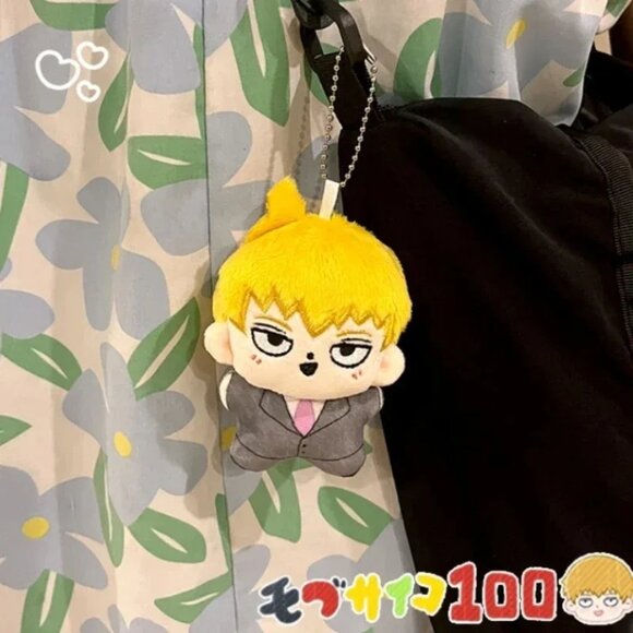 Mob Psycho 100 plush doll keychain, bag pendant - Picture 3 of 7